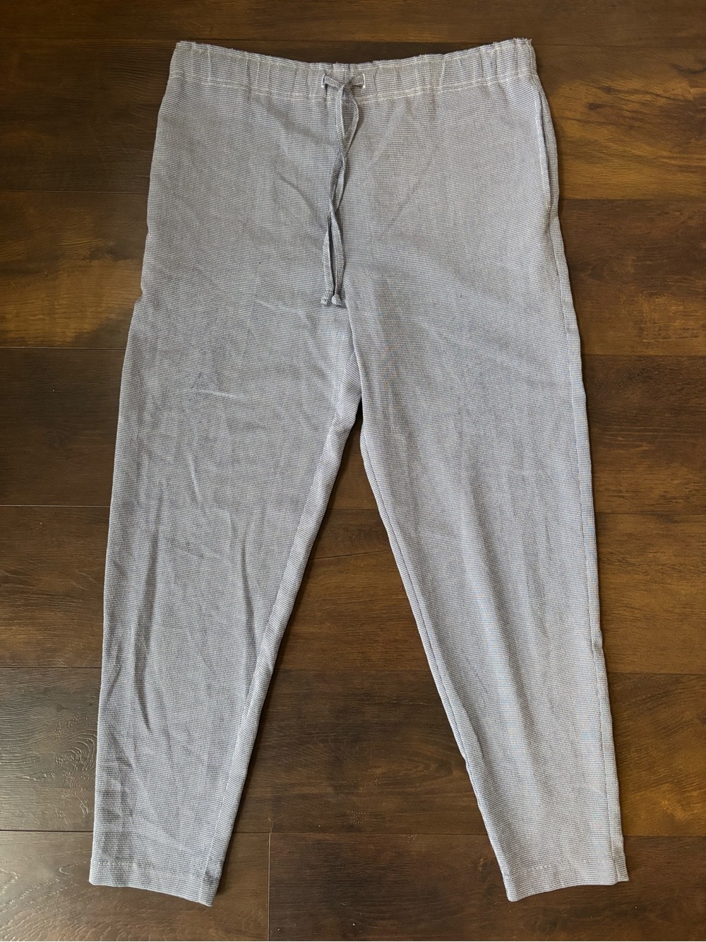 Croft & Barrow Pull-On Casual Pants Small Blue Check